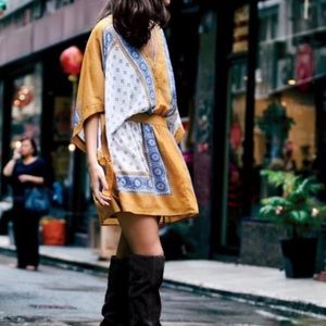 FREE PEOPLE Santa Cruz Boho Mini Dress